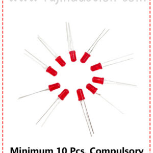 {ID - 828 } 5mm round diffRED LED 10 Pse. Price =