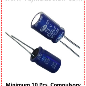 {ID - 384} Capacitor 2200uf 25V 85'C 10 Pcs. Price =