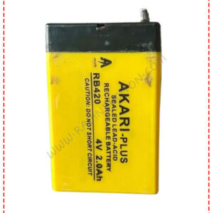 {ID - 634} - Rechargeable Battery 4V, 2.0Ah 1 Pcs. Price =