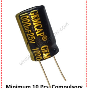 {ID - 466} - 1000uF 25V. Capacitor 10 Pcs. Price =