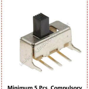 {ID - 735} - Slide Switch Right Angle 3 Pin On/Off PCB Throughole SPDT 10 Pcs. Price =