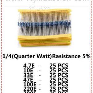 {ID - 1247} Resistance 1% Metal Film Combo pack 175 PCS Price =