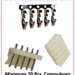 {ID - 1229} 5 Pin Male/Female Connector 20 Pcs. Price = (1 pin 2₹)