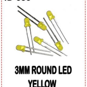 {ID – 653} 3MM ROUND YELLOW LED 50 Pcs Price =