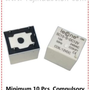 {ID - 392} Leone 12V 15Amp. Relay 10 Pcs. Price =
