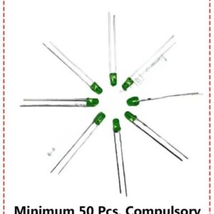 {ID - 663} - 3mm round led green 50 Pcs. Price =