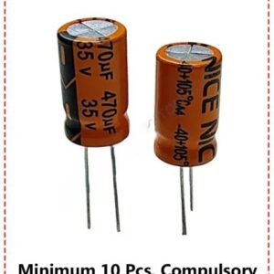 {ID - 665} - NICE 470uf 35V (Size - 10x17 105C) 10 Pcs. Price =