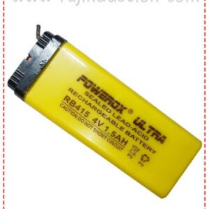 {ID - 435} - Powerox Ultra Rechargeable Battery 4V, 1.5AH 1 Pcs. Price =