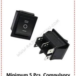{ID - 733} - 20A 6 Pin Rocker Switch Copper Leg 5 Pcs. Price =