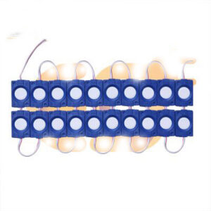 12V 2.4W Bright blue color waterproof LED module pack of 60pcs