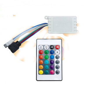 24 Key LED RGB IR 1000 Pixels Remote Controller For Strip Light Module Lamp DC12V