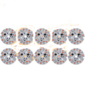 220V 9W Round 2 In 1 Multi Color DOB LED Bulb (Red, Blue) Pack of 10