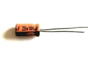 25V 100uF Electrolytic Capacitor ? 3 pcs.