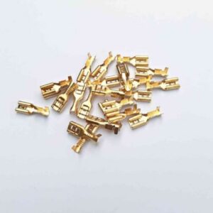 5MM Brass Crimp Terminal Female Connector ? 50Pcs