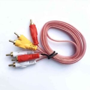 3 Pin RCA Audio Video Cable for Set top Box, DVD, TV